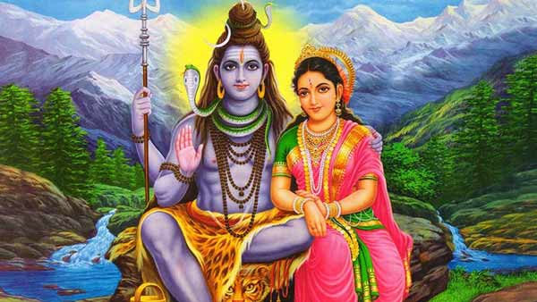 God Shiv Shankar with Parvati